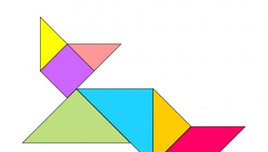 Развивающая игра-головоломка «Танграм Танграм птица из треугольников и четырехугольников